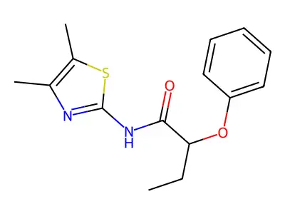 N-(4,5-dimethyl-1,3-thiazol-2-yl)-2-phenoxybutanamide structure