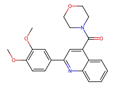 [2-(3,4-Dimethoxyphenyl)quinolin-4-yl]-morpholin-4-ylmethanone structure