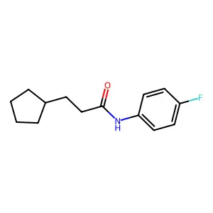3-环戊基-N-(4-氟苯基)丙酰胺 structure