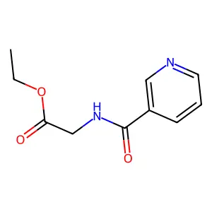 Ethyl 2-(nicotinamido)acetate structure