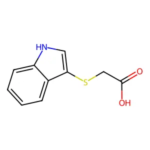 (1H-吲哚-3-基硫基)乙酸 structure