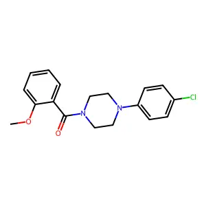 [4-(4-Chlorophenyl)piperazin-1-yl]-(2-methoxyphenyl)methanone structure
