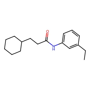 3-环己基-N-(3-乙基苯基)丙酰胺 structure