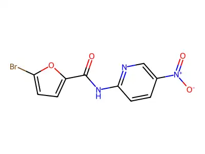 5-bromo-N-(5-nitropyridin-2-yl)furan-2-carboxamide structure