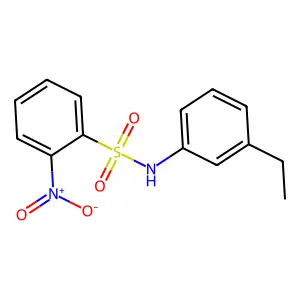 N-(3-ethylphenyl)-2-nitrobenzenesulfonamide structure
