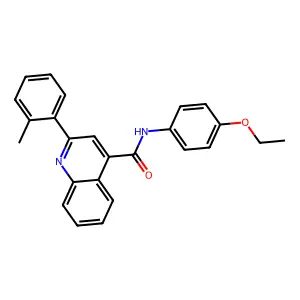 N-(4-ethoxyphenyl)-2-(2-methylphenyl)quinoline-4-carboxamide structure