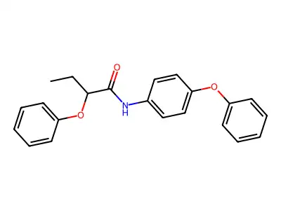 2-phenoxy-N-(4-phenoxyphenyl)butanamide structure
