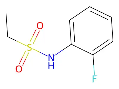 N-(2-fluorophenyl)ethane-1-sulfonamide structure