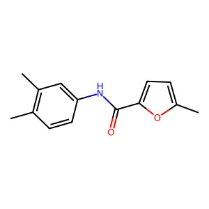 N-(3,4-dimethylphenyl)-5-methylfuran-2-carboxamide structure