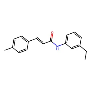 N-(3-乙基苯基)-3-(4-甲基苯基)丙烯酰胺 structure
