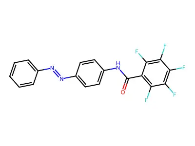 Benzamide, 2,3,4,5,6-pentafluoro-N-[4-(2-phenyldiazenyl)phenyl]- structure