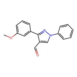 3-(3-Methoxyphenyl)-1-phenyl-1H-pyrazole-4-carbaldehyde structure