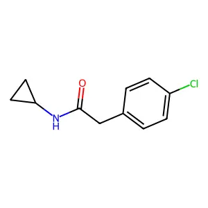 2-(4-chlorophenyl)-N-cyclopropylacetamide structure