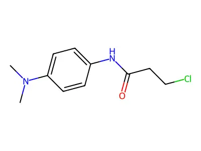 3-chloro-N-[4-(dimethylamino)phenyl]propanamide structure