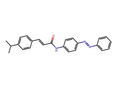 2-Propenamide, 3-[4-(1-methylethyl)phenyl]-N-[4-(2-phenyldiazenyl)phenyl]- structure