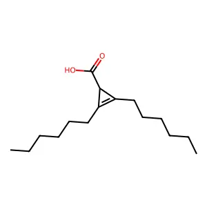 1,2-Dihexylcyclopropene-3-carboxylic acid structure