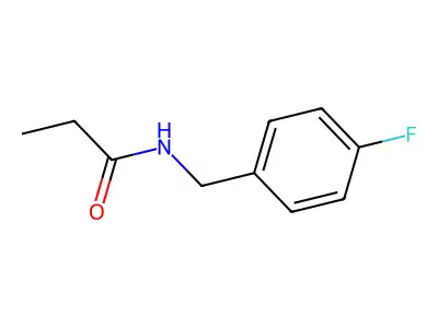 N-[(4-fluorophenyl)methyl]propanamide structure