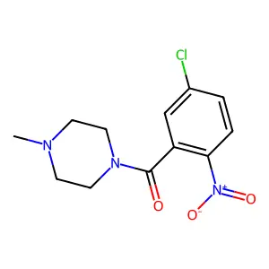 1-{5-Chloro-2-nitrobenzoyl}-4-methylpiperazine structure