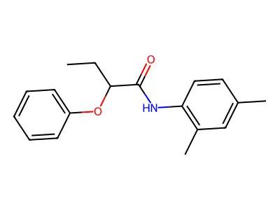 N-(2,4-dimethylphenyl)-2-phenoxybutanamide structure