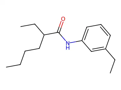 2-ethyl-N-(3-ethylphenyl)hexanamide structure
