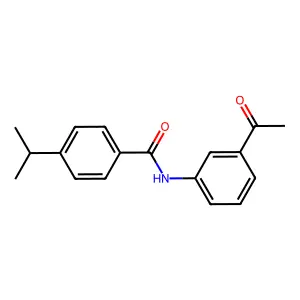 N-(3-acetylphenyl)-4-isopropylbenzamide structure