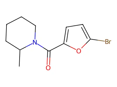 (5-Bromofuran-2-yl)-(2-methylpiperidin-1-yl)methanone structure