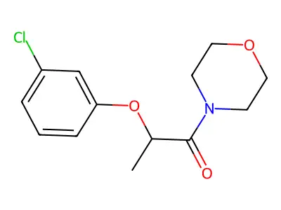 2-(3-Chlorophenoxy)-1-morpholin-4-ylpropan-1-one structure