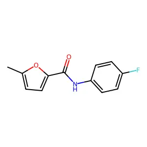N-(4-fluorophenyl)-5-methyl-2-furamide structure