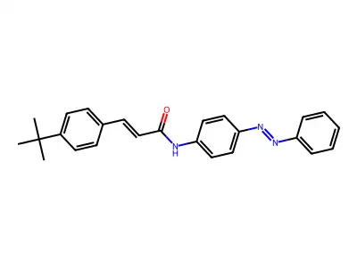2-Propenamide, 3-[4-(1,1-dimethylethyl)phenyl]-N-[4-(2-phenyldiazenyl)phenyl]- structure