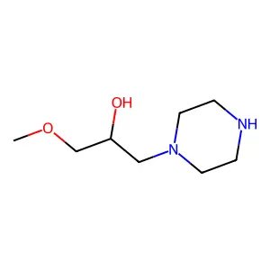 1-Methoxy-3-(piperazin-1-yl)propan-2-ol structure