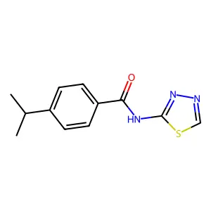 4-(Propan-2-yl)-N-(1,3,4-thiadiazol-2-yl)benzamide structure