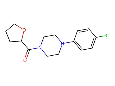 [4-(4-Chlorophenyl)piperazin-1-yl](tetrahydrofuran-2-yl)methanone structure