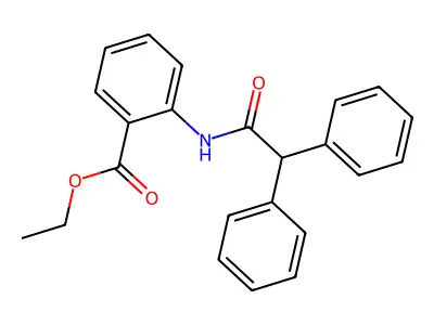 Ethyl 2-[(2,2-diphenylacetyl)amino]benzoate structure