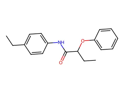 N-(4-ethylphenyl)-2-phenoxybutanamide structure