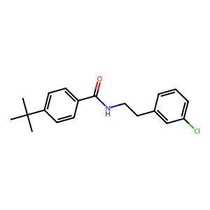 4-tert-butyl-N-[2-(3-chlorophenyl)ethyl]benzamide structure
