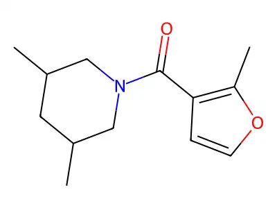 (3,5-Dimethylpiperidin-1-yl)(2-methylfuran-3-yl)methanone structure