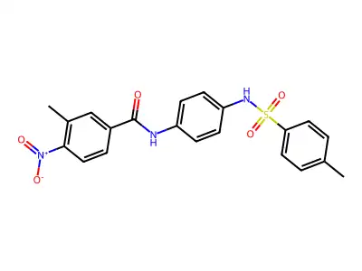 3-methyl-N-[4-[(4-methylphenyl)sulfonylamino]phenyl]-4-nitrobenzamide structure