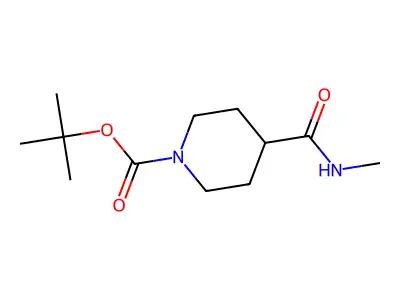 Tert-butyl 4-(methylcarbamoyl)piperidine-1-carboxylate structure