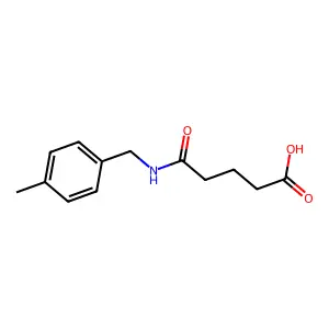 5-[(4-Methylbenzyl)amino]-5-oxopentanoic acid structure