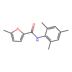 N-mesityl-5-methyl-2-furamide structure