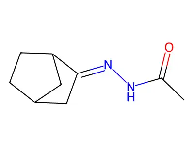 Acetic acid, 2-(bicyclo[2.2.1]hept-2-ylidene)hydrazide structure
