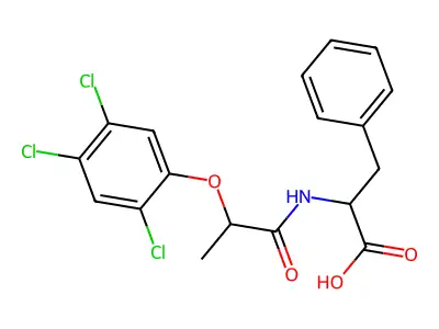 3-phenyl-2-[2-(2,4,5-trichlorophenoxy)propanoylamino]propanoic Acid structure