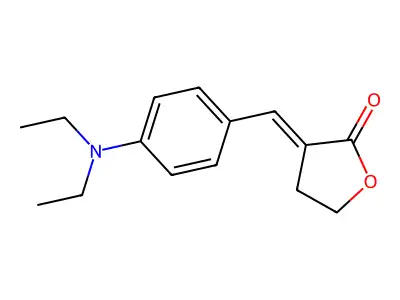 3-[[4-(Diethylamino)phenyl]methylidene]oxolan-2-one structure