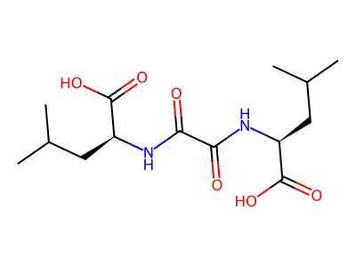 L-Leucine, N,N'-(1,2-dioxo-1,2-ethanediyl)bis- structure