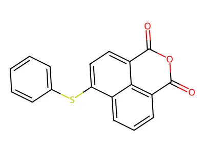 4-Phenylthio-1,8-naphthalic anhydride structure