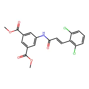 Dimethyl 5-{[3-(2,6-dichlorophenyl)acryloyl]amino}isophthalate structure