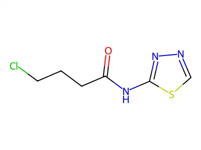 4-chloro-N-(1,3,4-thiadiazol-2-yl)butanamide structure