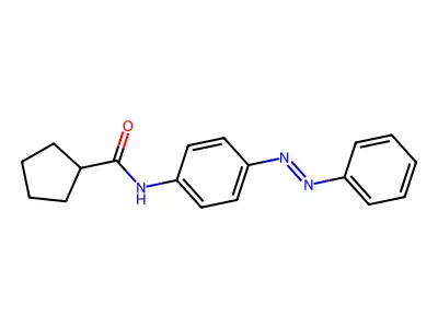 Cyclopentanecarboxamide, N-[4-(2-phenyldiazenyl)phenyl]- structure