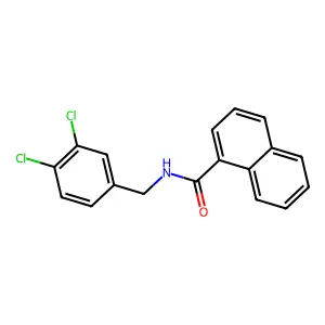 N-(3,4-dichlorobenzyl)-1-naphthamide structure