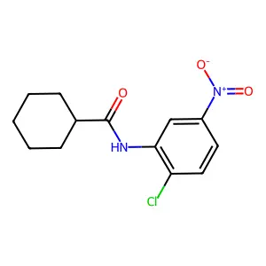 N-(2-chloro-5-nitrophenyl)cyclohexanecarboxamide structure